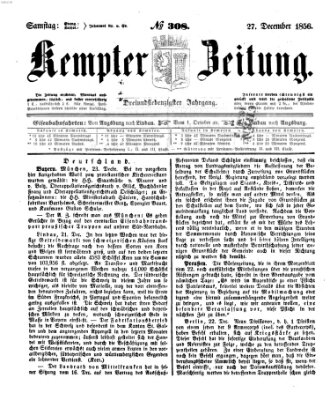 Kemptner Zeitung Samstag 27. Dezember 1856