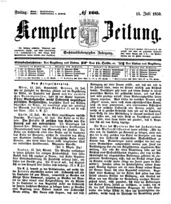 Kemptner Zeitung Freitag 15. Juli 1859