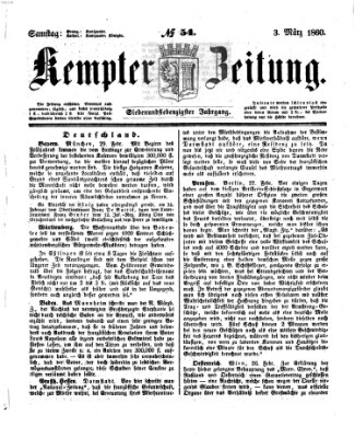 Kemptner Zeitung Samstag 3. März 1860