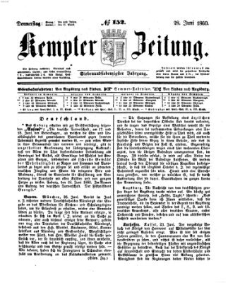 Kemptner Zeitung Donnerstag 28. Juni 1860