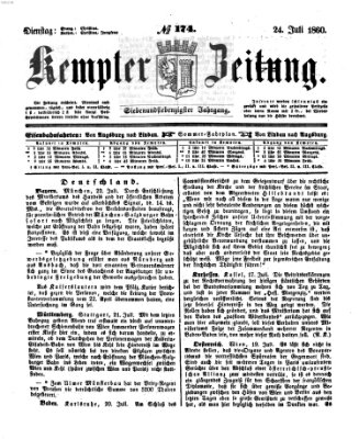 Kemptner Zeitung Dienstag 24. Juli 1860