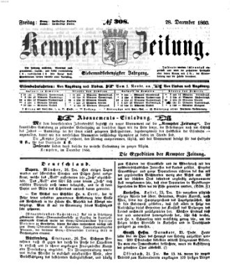 Kemptner Zeitung Freitag 28. Dezember 1860