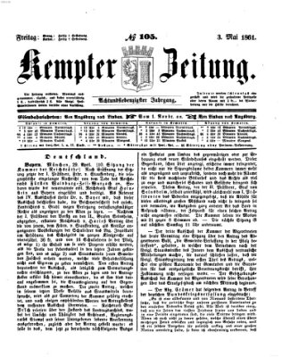 Kemptner Zeitung Freitag 3. Mai 1861