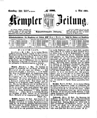 Kemptner Zeitung Samstag 4. Mai 1861