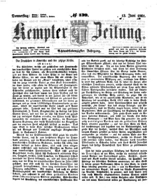 Kemptner Zeitung Donnerstag 13. Juni 1861