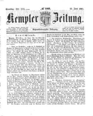 Kemptner Zeitung Samstag 22. Juni 1861