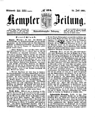 Kemptner Zeitung Mittwoch 24. Juli 1861