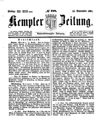 Kemptner Zeitung Freitag 13. September 1861