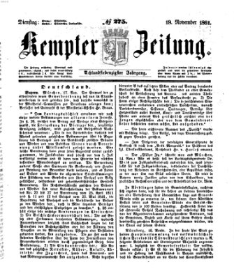 Kemptner Zeitung Dienstag 19. November 1861