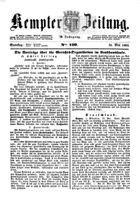 Kemptner Zeitung Samstag 31. Mai 1862
