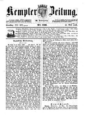 Kemptner Zeitung Samstag 16. Mai 1863
