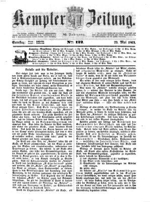 Kemptner Zeitung Samstag 23. Mai 1863