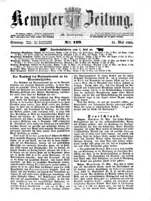 Kemptner Zeitung Sonntag 31. Mai 1863