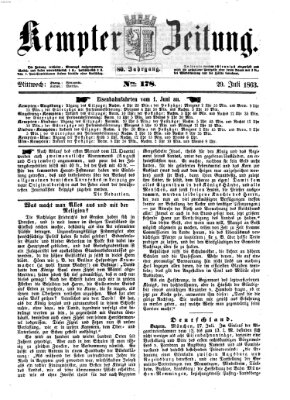 Kemptner Zeitung Mittwoch 29. Juli 1863