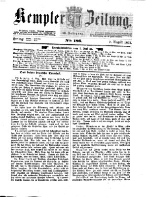 Kemptner Zeitung Freitag 7. August 1863