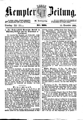 Kemptner Zeitung Dienstag 15. Dezember 1863
