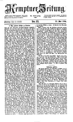 Kemptner Zeitung Sonntag 22. Mai 1864