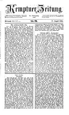 Kemptner Zeitung Mittwoch 17. August 1864