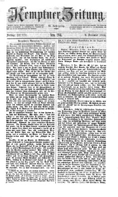 Kemptner Zeitung Freitag 9. Dezember 1864