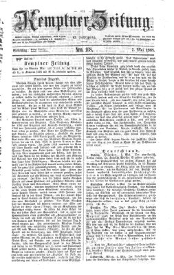 Kemptner Zeitung Sonntag 7. Mai 1865