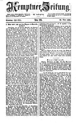 Kemptner Zeitung Sonntag 28. Mai 1865