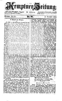Kemptner Zeitung Sonntag 17. Dezember 1865