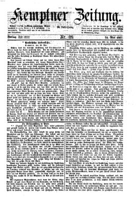 Kemptner Zeitung Freitag 24. Mai 1867