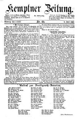 Kemptner Zeitung Sonntag 9. Juni 1867