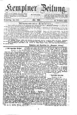 Kemptner Zeitung Donnerstag 19. Dezember 1867