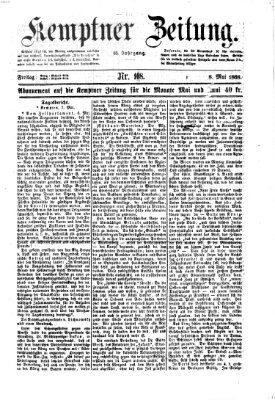 Kemptner Zeitung Freitag 8. Mai 1868