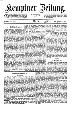 Kemptner Zeitung Freitag 12. Februar 1869