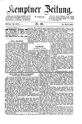 Kemptner Zeitung Freitag 30. April 1869