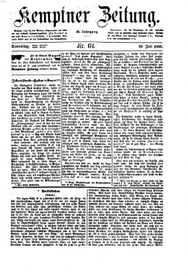 Kemptner Zeitung Donnerstag 29. Juli 1869