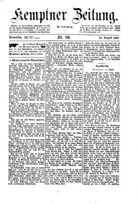 Kemptner Zeitung Donnerstag 12. August 1869