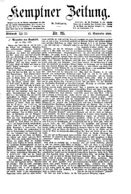 Kemptner Zeitung Mittwoch 15. September 1869