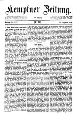 Kemptner Zeitung Freitag 23. Dezember 1870