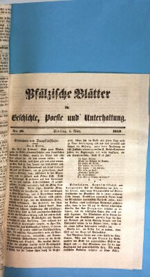 Wochenblatt für den Königlich-Bayerischen Gerichtsbezirk Zweibrücken (Zweibrücker Wochenblatt) Freitag 9. März 1849