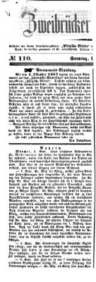 Zweibrücker Wochenblatt Sonntag 13. September 1857
