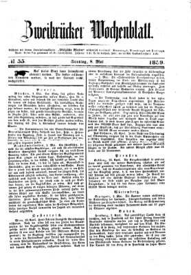 Zweibrücker Wochenblatt Sonntag 8. Mai 1859