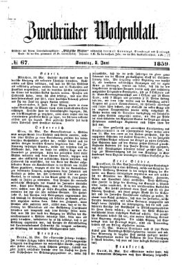 Zweibrücker Wochenblatt Sonntag 5. Juni 1859