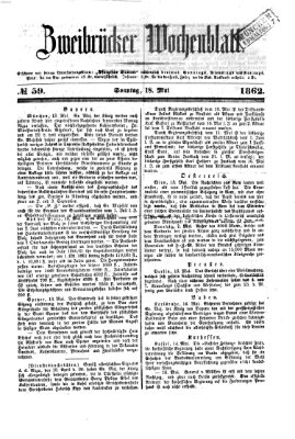 Zweibrücker Wochenblatt Sonntag 18. Mai 1862