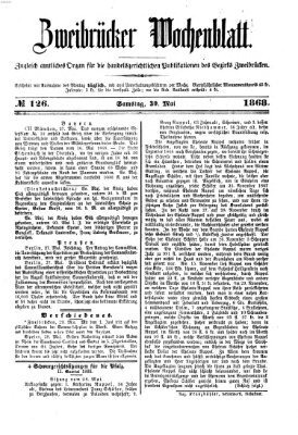 Zweibrücker Wochenblatt Samstag 30. Mai 1868