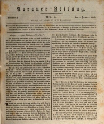 Aarauer Zeitung Mittwoch 8. Januar 1817