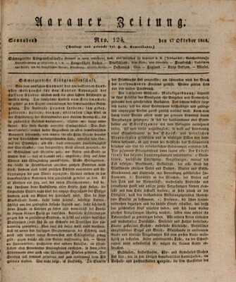 Aarauer Zeitung Samstag 17. Oktober 1818