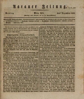 Aarauer Zeitung Montag 7. Dezember 1818