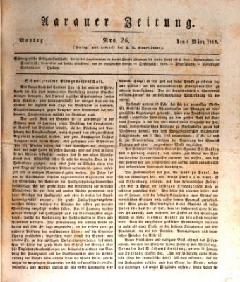 Aarauer Zeitung Montag 1. März 1819