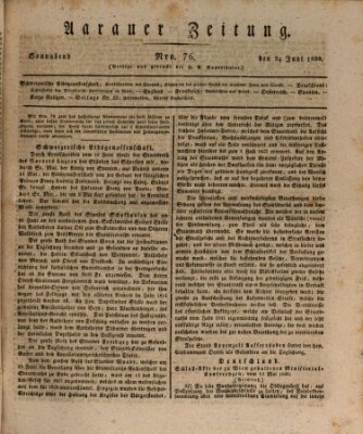 Aarauer Zeitung Samstag 24. Juni 1820
