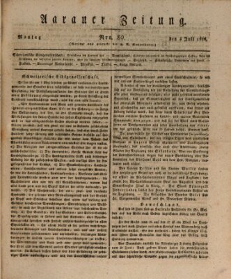 Aarauer Zeitung Montag 3. Juli 1820