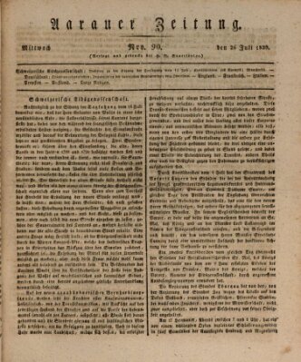 Aarauer Zeitung Mittwoch 26. Juli 1820