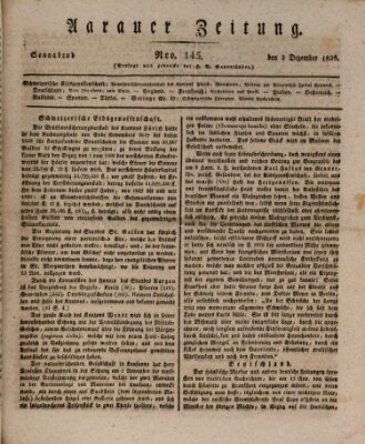 Aarauer Zeitung Samstag 2. Dezember 1820